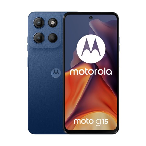 Motorola moto g15 17,1 cm (6.72") Doppia SIM Android 15 4G USB tipo-C 8 GB 512 GB 5200 mAh Blu marino