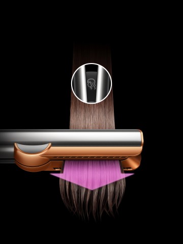 Dyson Airstrait Piastra per capelli Vapore Susina 1600 W 1,98 m