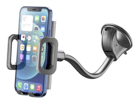 Cellularline Hug Flexi - Universal Supporto smartphone da auto con fissaggio a ventosa