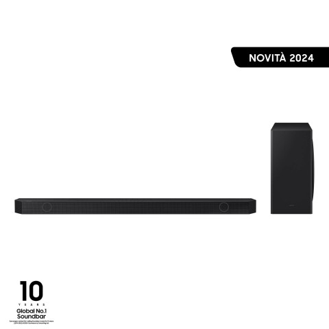 Samsung Soundbar HW-Q800D/ZF Serie Q, 11 Speaker, Wireless Dolby Atmos, Audio a 5.1.2 Canali, Q-Simphony, Alexa integrato e compatibile con Google Assistant, Black 2024