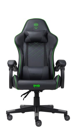 Deadwave DWGT0007 sedia per videogioco Sedia da gaming per PC Seduta imbottita Nero, Verde