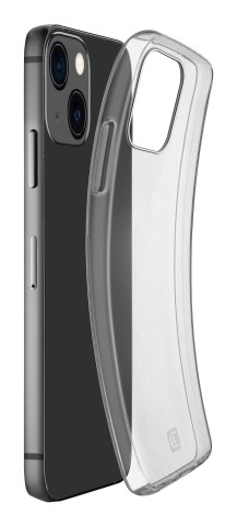 Cellularline Fine - iPhone 13 Cover in gomma morbida ultra sottile e trasparente