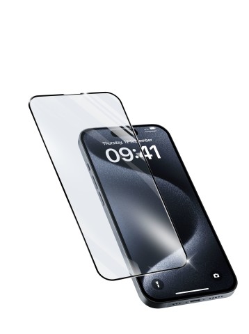 Cellularline Impact Glass Capsule - iPhone 15 / 15 Pro Vetro temperato resistente da bordo a bordo
