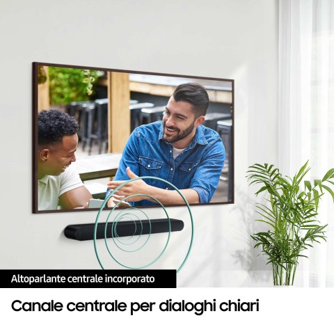 Samsung Soundbar HW-S60D/ZF Serie S, 7 Speaker, Wireless Dolby Atmos, Audio a 5.0 Canali, Q-Simphony, Black 2024