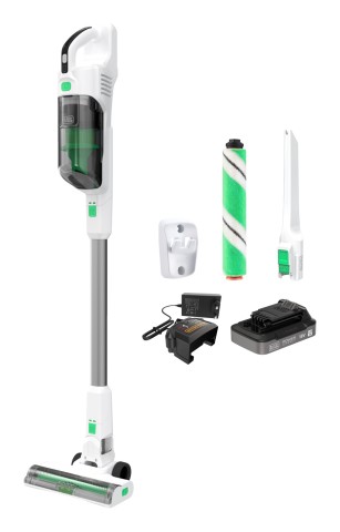 Black & Decker REVSV18D1HF-QW scopa elettrica Aspirapolvere a bastone 2 in 1 Batteria Secco Senza sacchetto 0,5 L 36 W Verde, Bianco 2 Ah