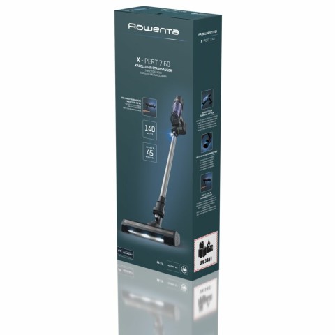 Rowenta RH6A35 Aspirapolvere a bastone 2 in 1 Batteria Secco Senza sacchetto Viola, Argento