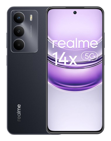 realme 14x 5G 16,9 cm (6.67") Dual SIM ibrida Android 15 USB tipo-C 8 GB 256 GB 5000 mAh Nero
