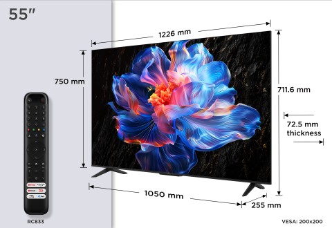 TCL Serie Smart TV 4K Ultra HD 55" 55P69K, Dolby Audio, HDR10+, Google TV