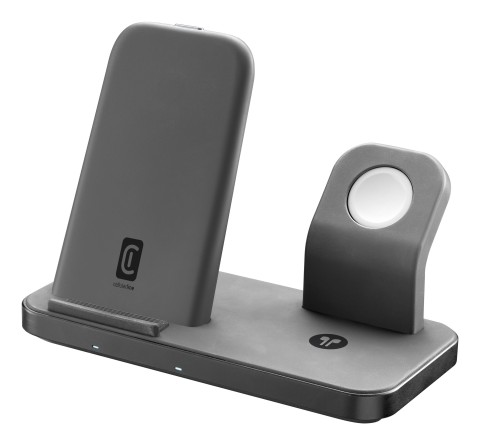 Cellularline TRIO WIRELESS CHARGER Supporto di ricarica wireless 3in1 per dispositivi Apple