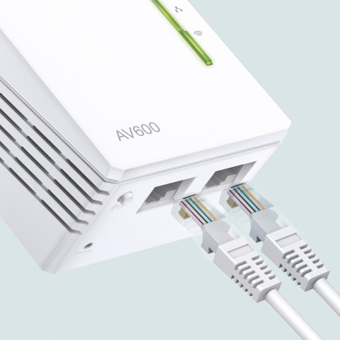 TP-Link AV600 600 Mbit/s Collegamento ethernet LAN Wi-Fi Bianco 1 pz