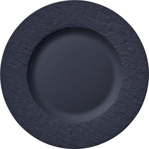 Villeroy & Boch Manufacture Rock Piatto da portata Rotondo Porcellana Nero 6 pz