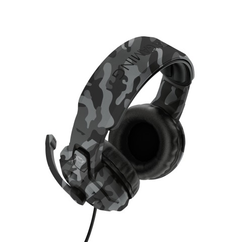 Trust GXT 411K Radius Auricolare Cablato A Padiglione Gaming Nero, Grigio, Bianco