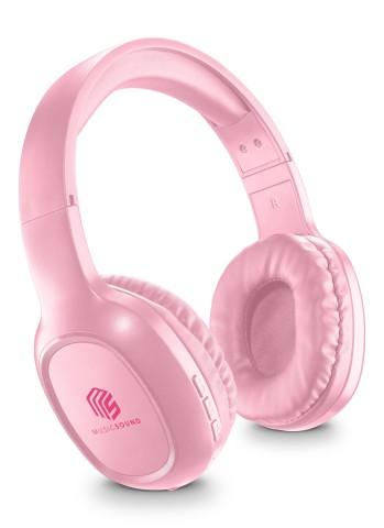 Music Sound Basic Cuffia on-ear Bluetooth dotata di remote control e microfono