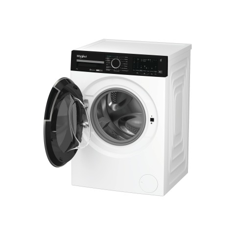 Whirlpool WPM 07W ADS IT lavatrice Caricamento frontale 10 kg 1400 Giri/min Nero, Bianco
