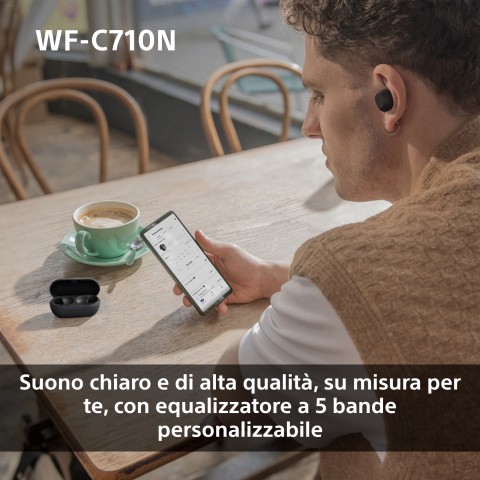 Sony WFC710NB.CE7 cuffia e auricolare True Wireless Stereo (TWS) In-ear Musica e Chiamate USB tipo-C Bluetooth Nero