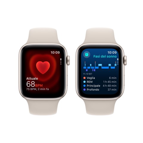 Apple Watch SE GPS Cassa 44mm in Alluminio Galassia con Cinturino Sport Galassia - S/M