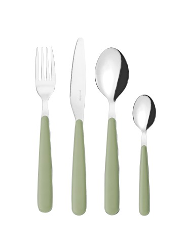 Fratelli Guzzini 127500176 set di posate 24 pz Verde, Grigio