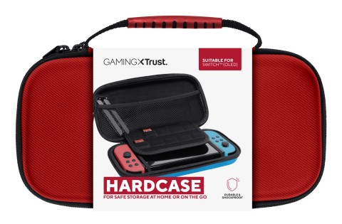 Trust GXT 1248S Custodia rigida Nintendo Nero, Blu, Rosso