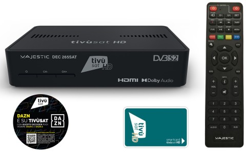 New Majestic DEC 265 SAT Cavo HD Nero