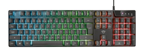 Trust GXT 835 Azor tastiera Gaming USB QWERTY Italiano Nero