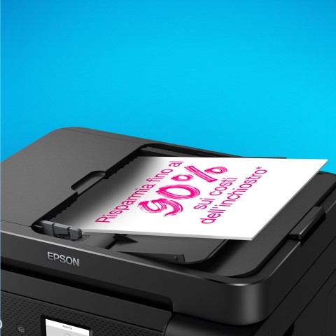 Epson EcoTank ET-4800 stampante multifunzione inkjet 4-in-1 A4, serbatoi ricaricabili alta capacità, 4 flaconi inclusi pari a 7500pag B/N 4500pag colore, Wi-FI Direct, USB