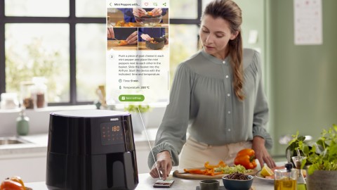 Philips Essential 3000 Serie XL Connesso HD9280/70 Airfryer, 6.2L, Friggitrice 14-in-1, App per ricette