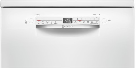 Bosch Serie 2 SMS2HTW02E Lavastoviglie da libera installazione 60 cm Bianco Classe D
