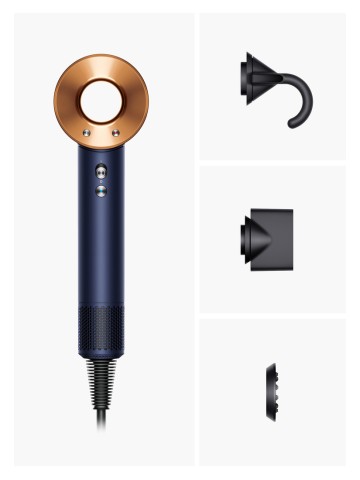 Dyson Supersonic asciuga capelli 1600 W Blu, Rame