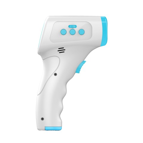 Techmade TM-JH-802 termometro digitale per corpo Termometro a rilevamento remoto Blu, Bianco Fronte Pulsanti