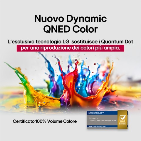 LG QNED AI 75QNED80A6A TV Serie QNED80 75'' 4K, α7 Gen8, HDR10, 20W, 3 HDMI con Game Optimizer, Smart TV WebOS 25