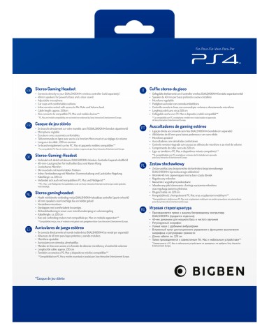 Bigben Interactive PS4OFHEADSETV3R cuffia e auricolare Cablato A Padiglione Gaming Rosso
