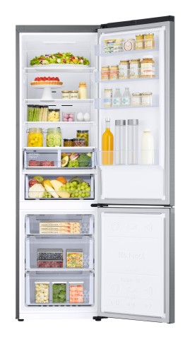 Samsung RB38T607BS9 frigorifero Combinato EcoFlex Libera installazione con congelatore 2m 387 L Classe B, Inox
