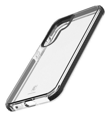Cellularline Tetra Force Strong Guard - Galaxy S25 Custodia flessibile ultra-protettiva, anti-shock con tecnologia antibatterica Microban® integrata