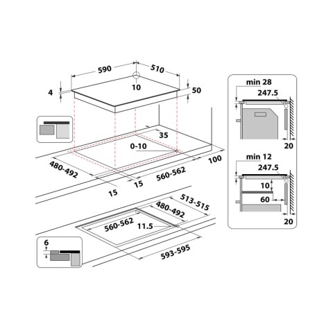 Hotpoint Ariston Piano cottura a induzione HQ 5660S NE