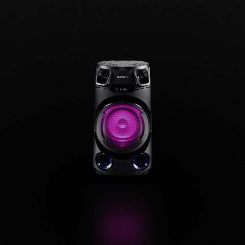 Sony MHC-V13 - Altoparlante Bluetooth All in One con JET BASS BOOSTER, Effetti Luminosi, Lettore CD, USB, Nero