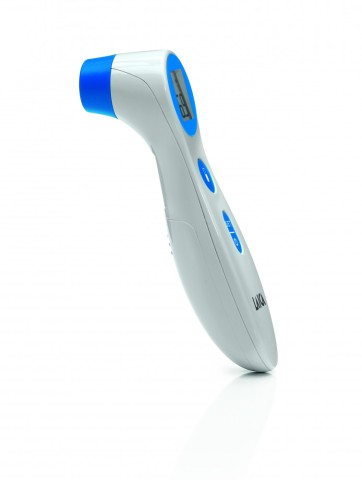 Laica TH1000 termometro digitale per corpo Termometro a rilevamento remoto Blu, Bianco Fronte Pulsanti