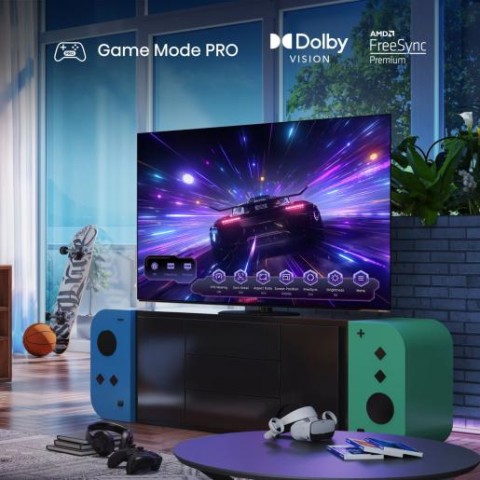 Hisense 55A86N TV 139,7 cm (55") 4K Ultra HD Smart TV Wi-Fi Nero, Grigio 150 cd/m²