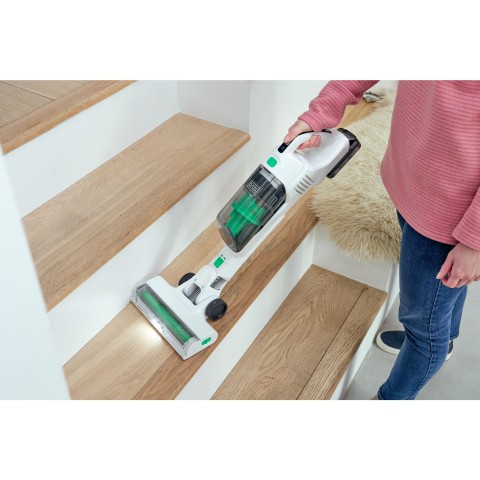 Black & Decker REVSV18D1HF-QW scopa elettrica Aspirapolvere a bastone 2 in 1 Batteria Secco Senza sacchetto 0,5 L 36 W Verde, Bianco 2 Ah