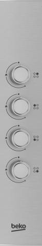 Beko HIGG641C3SX Acciaio inox Da incasso 60 cm Gas 4 Fornello(i)