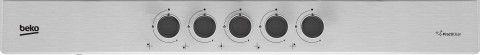 Beko HIAW75225SXE piano cottura Acciaio inox Da incasso 75 cm Gas 5 Fornello(i)