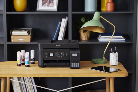 Epson EcoTank ET-4800 stampante multifunzione inkjet 4-in-1 A4, serbatoi ricaricabili alta capacità, 4 flaconi inclusi pari a 7500pag B/N 4500pag colore, Wi-FI Direct, USB