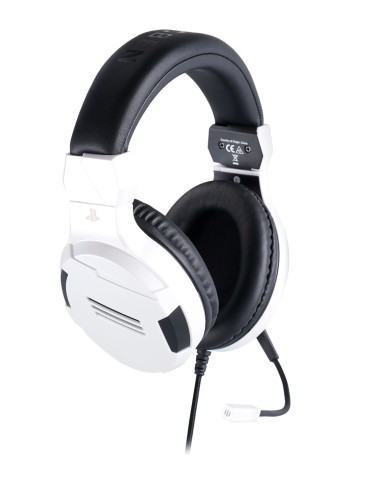 BIG BEN PS4OFHEADSETV3WHITE cuffia e auricolare Cablato A Padiglione Gaming Nero, Bianco