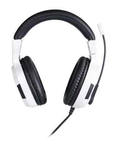 BIG BEN PS4OFHEADSETV3WHITE cuffia e auricolare Cablato A Padiglione Gaming Nero, Bianco