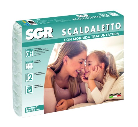Imetec 16803 scaldaletto Coperta elettrica 55 W Bianco Tessuto