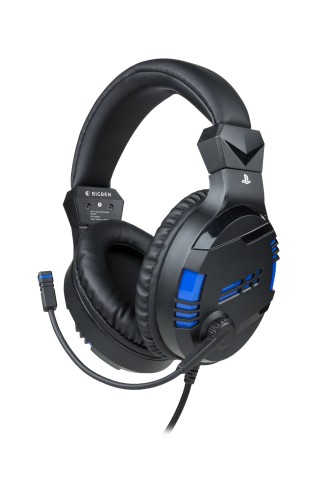 Bigben Interactive PS4OFHEADSETV3 cuffia e auricolare Cablato A Padiglione Gaming Nero, Blu
