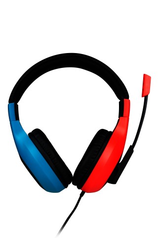 Bigben Connected SWITCHHEADSETV1R+B cuffia e auricolare Cablato A Padiglione Gaming Blu, Rosso