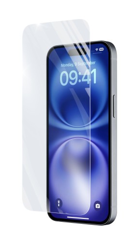 Cellularline Impact Glass - iPhone 16 Plus Vetro temperato sottile, resistente e super sensibile
