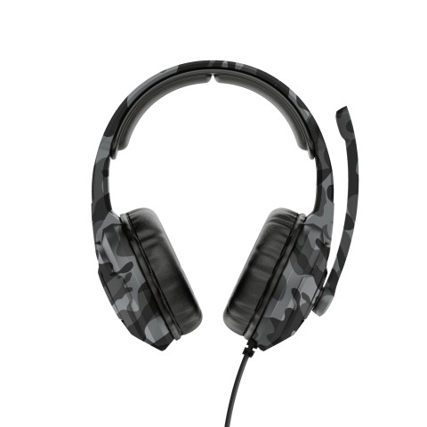 Trust GXT 411K Radius Auricolare Cablato A Padiglione Gaming Nero, Grigio, Bianco