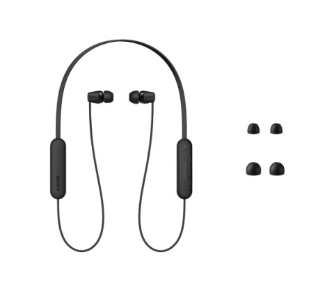 Sony WI-C100 Auricolare Wireless In-ear Musica e Chiamate Bluetooth Nero