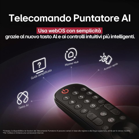 LG OLED evo AI OLED55G54LW TV Serie G5 55'' 4K, α11 Gen2, Brightness Booster Ultimate, 60W, 4 HDMI 165Hz, Smart TV 2025